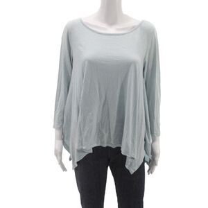 Soft Joie Women Babydoll Pajama Top Blue Scoop Neck 3/4 Sleeve Size S